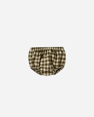 Organic Zoo | Olive Gingham Shortie