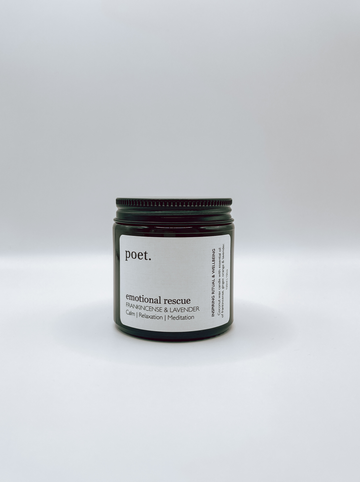 Poet Botanicals | Amber Candle Small | Emotional Rescue