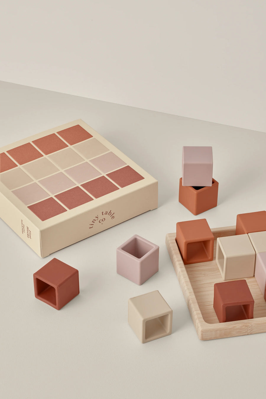 Tiny Table Co. | First Blocks | Red + Pinks