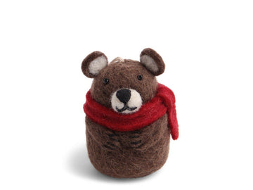 En Gry & Sif | Brown Bear with Scarf