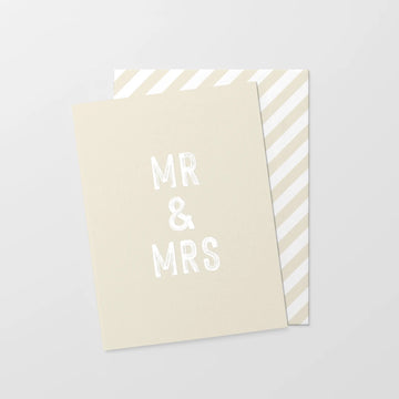 Made Paper Co | Mr & Mrs Card